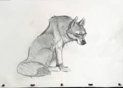 "The Wolf #4" 2026 Original Drawing