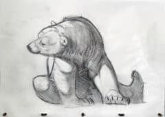 "Polar Bear Study #4" 2026 Original Drawing