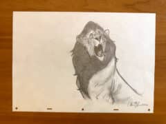 "Lion Stretch" 2026 Drawing