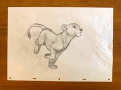 "Nala Run Cycle #1" 2026 Original Drawing