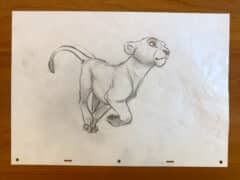 "Nala Run Cycle #2" 2026 Original Drawing