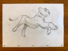 "Nala Run Cycle #5" 2026 Original Drawing
