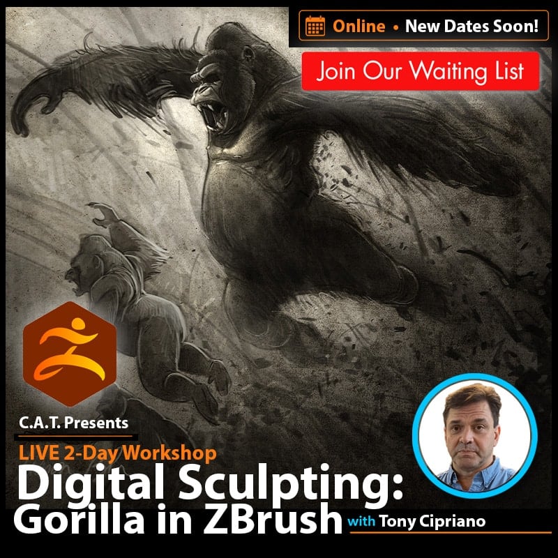 Sculpting a Gorilla in ZBrush
