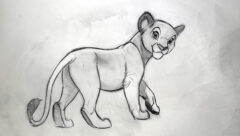 "Nala Drawing Demo #6" 2026 Original Drawing