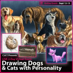LIVE: Drawing Cats & Dogs with Personality with Aaron Blaise (2-Day Virtual Workshop)